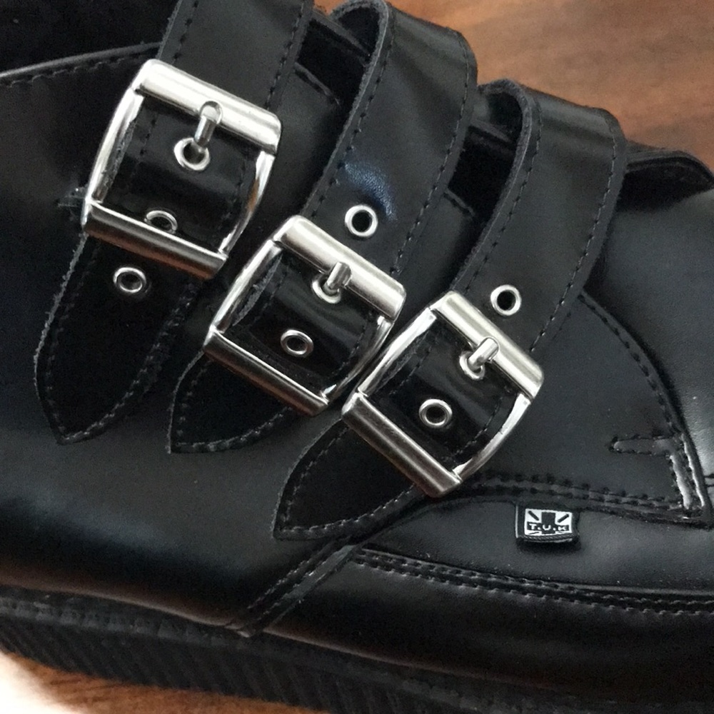 T.U.K 3-buckle Pointed Creepers Platforms boots - Picture 11 of 16